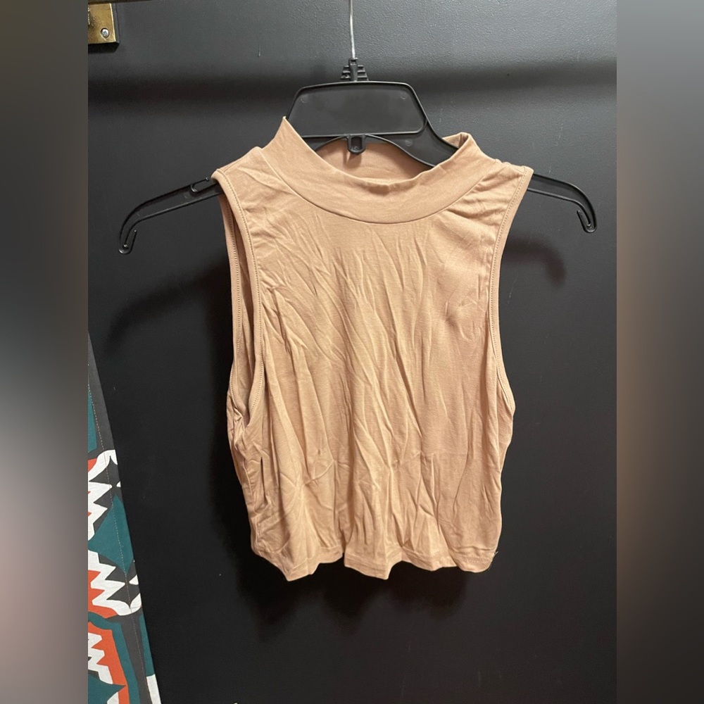 SHEIN high neck crop tank